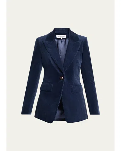 Veronica Beard Livvy Corduroy Dickey Jacket In Heritage Navy Multi