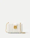 Veronica Beard Lock Box Clutch In White