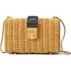 VERONICA BEARD VERONICA BEARD LOCK RATTAN BOX CLUTCH