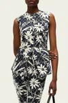 Veronica Beard Lois Vest In Navy Dove