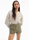 Veronica Beard Lollie Paisley Button-down Blouse In Multi