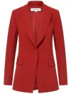 Veronica Beard Long And Lean Blazer In Red