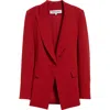 Veronica Beard Long And Lean Dickey Jacket In Crimson