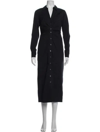 Pre-owned Veronica Beard Long Dress In Black/blue