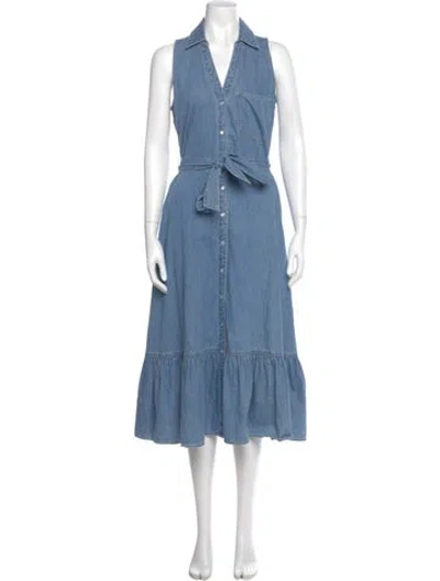 Pre-owned Veronica Beard Long Dress In Blue