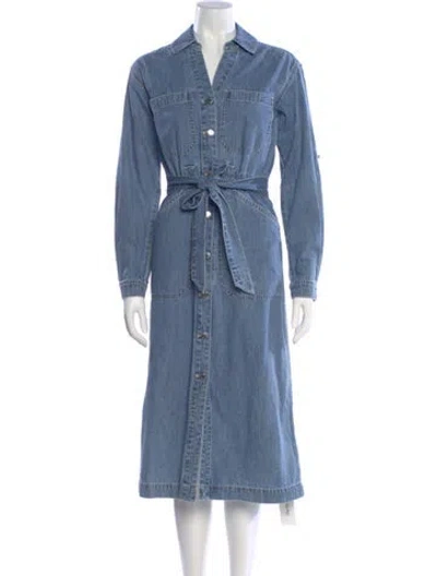 Pre-owned Veronica Beard Long Dress In Blue