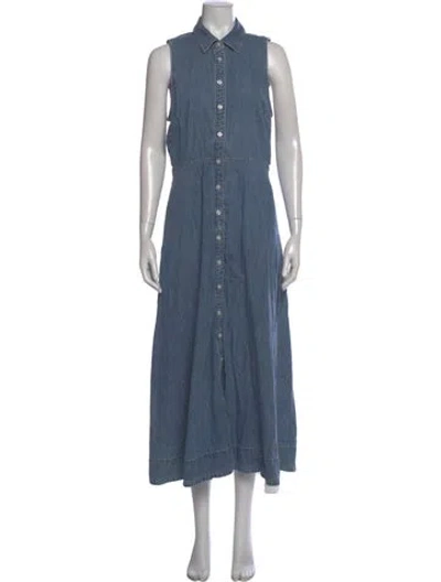 Pre-owned Veronica Beard Long Dress In Blue