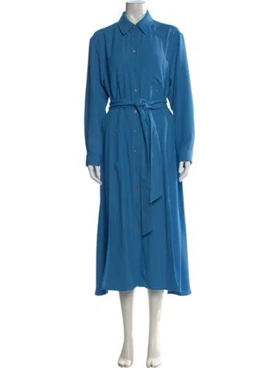Pre-owned Veronica Beard Long Dress In Blue