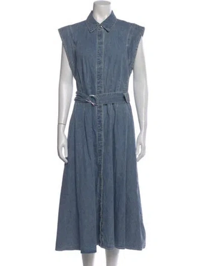 Pre-owned Veronica Beard Long Dress In Blue