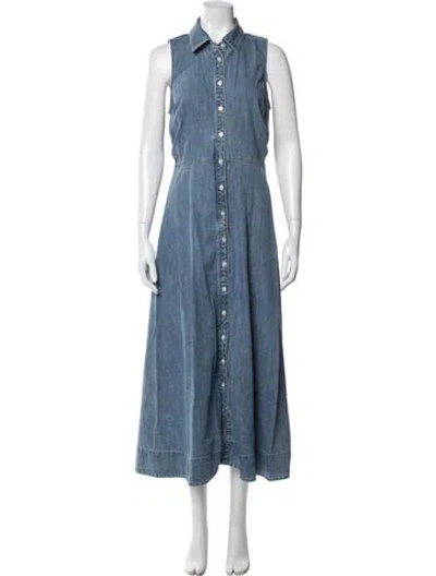 Pre-owned Veronica Beard Long Dress In Blue