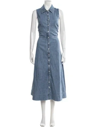 Pre-owned Veronica Beard Long Dress In Blue