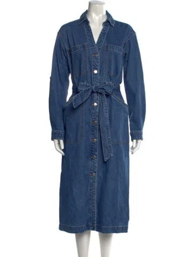 Pre-owned Veronica Beard Long Dress In Blue