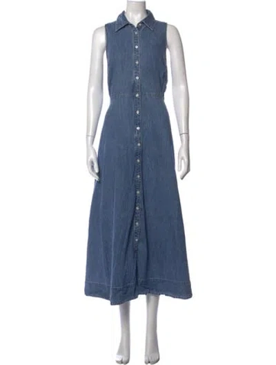 Pre-owned Veronica Beard Long Dress In Blue