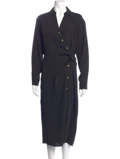 Pre-owned Veronica Beard Long Dress In Gray