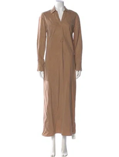 Pre-owned Veronica Beard Long Dress In Neutral