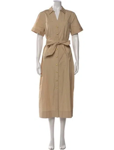 Pre-owned Veronica Beard Long Dress In Neutral