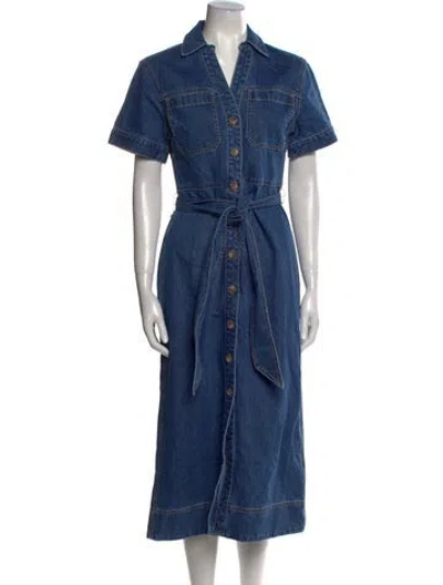 Pre-owned Veronica Beard Long Dress W/ Tags In Blue