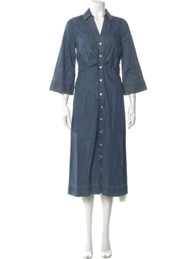 Pre-owned Veronica Beard Long Dress W/ Tags In Blue