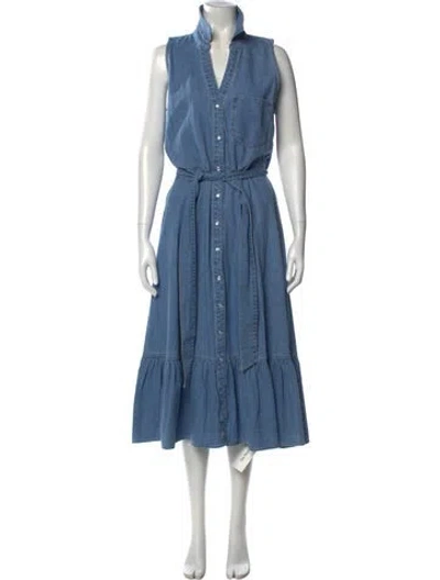 Pre-owned Veronica Beard Long Dress W/ Tags In Blue