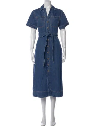 Pre-owned Veronica Beard Long Dress W/ Tags In Blue