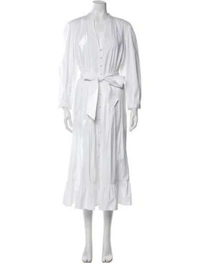 Pre-owned Veronica Beard Long Dress In White