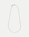 Veronica Beard Long Enamel Bead Chain Necklace In Blue