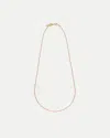 Veronica Beard Long Enamel Bead Chain Necklace In Pink