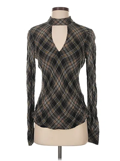 Pre-owned Veronica Beard Long Sleeve Blouse In Black