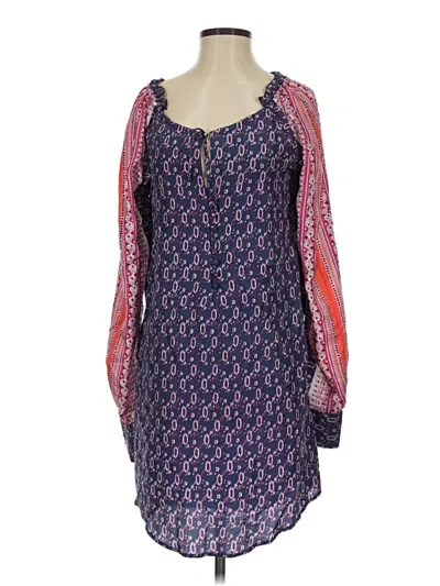 Pre-owned Veronica Beard Long Sleeve Blouse In Purple