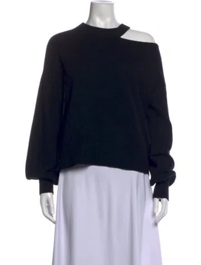 Pre-owned Veronica Beard Long Sleeve Button-up Top In Black