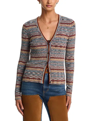 Veronica Beard Long Sleeve Calliope Cardigan In Multi