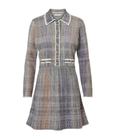 Veronica Beard Long Sleeve Dress In Gray