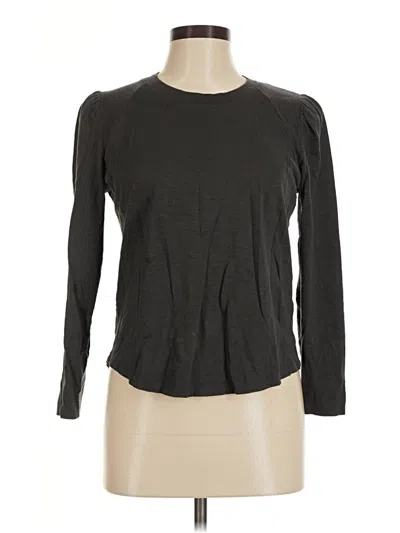 Pre-owned Veronica Beard Long Sleeve T-shirt In Green