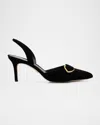 Veronica Beard Loralyn Slingback Pointed Toe Pump In Black