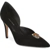 Veronica Beard Lorena Cabochon Pumps Black In Black