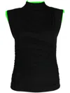 Veronica Beard Lossa Draped Top In Black
