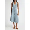 Veronica Beard Lou A-line Denim Dress In Blue