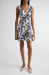 Veronica Beard Lou Mini Dress In Navy Dove In Blue