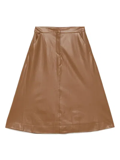 Veronica Beard Louise Midi Skirt In Brown