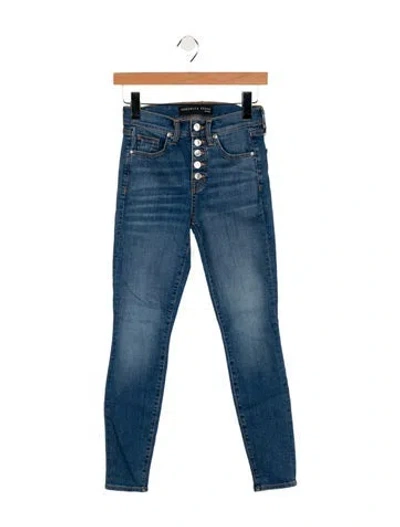 Pre-owned Veronica Beard Low-rise Skinny Leg Jeans In Blue