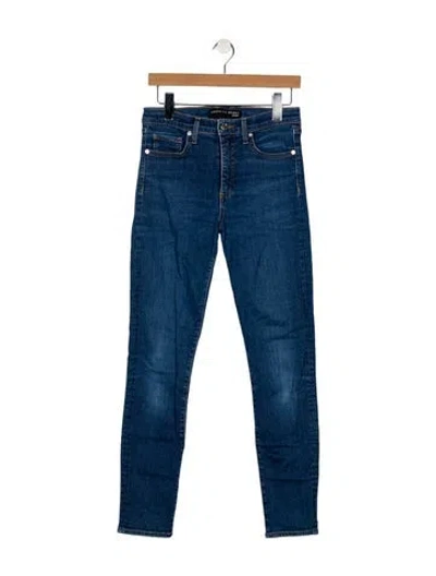 Pre-owned Veronica Beard Low-rise Skinny Leg Jeans In Blue
