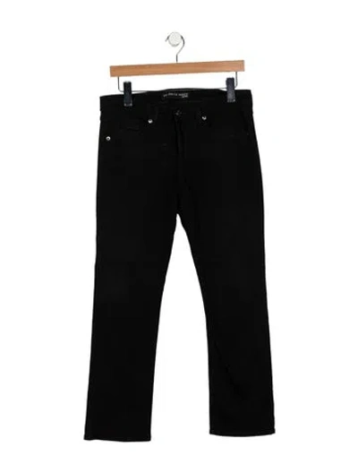 Pre-owned Veronica Beard Low-rise Straight Leg Jeans In Black