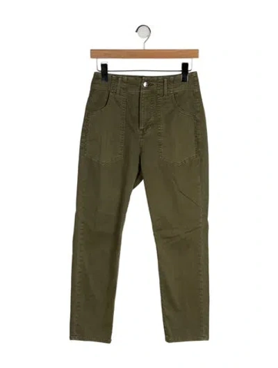 Pre-owned Veronica Beard Low-rise Straight Leg Jeans In Green