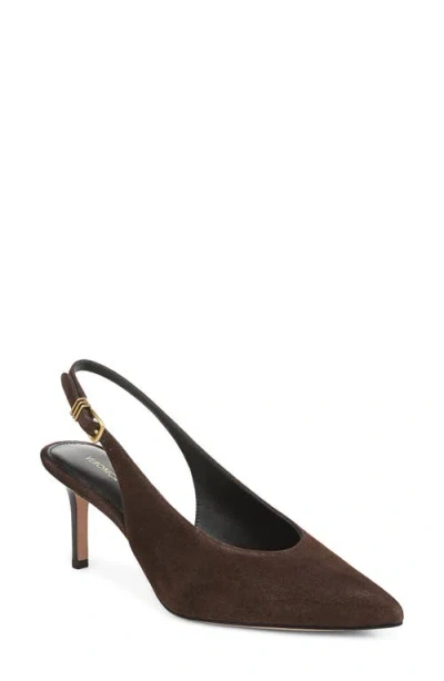 Veronica Beard Luciana Slingback Pump In Brown