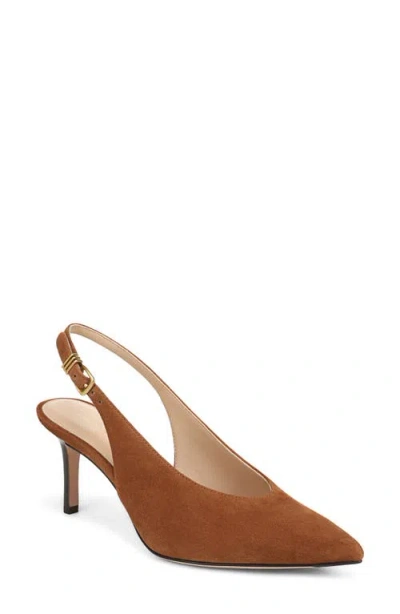 Veronica Beard Luciana Slingback Pump In Brown