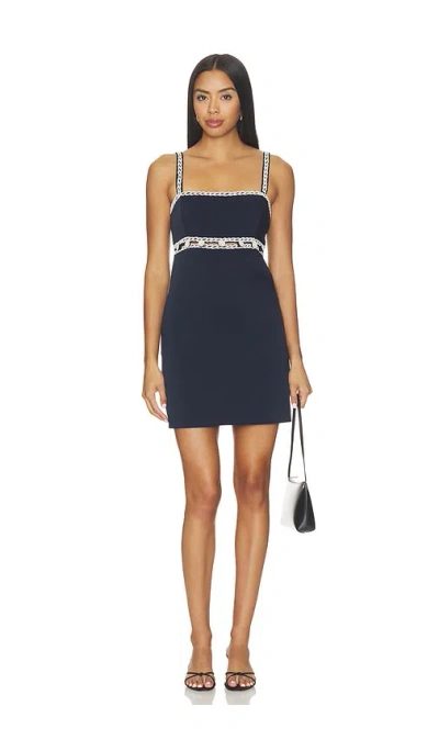 Veronica Beard Lunette Dress In Navy