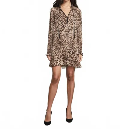 Veronica Beard Luvie Dress In Brown Multi