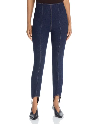 Veronica Beard Lydia High Rise Stirrup Jeans In Indigo Rinse In Blue