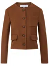 Veronica Beard Lyssa Wool-blend Jacket In Brown