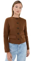 Veronica Beard Lyssa Wool-blend Jacket In Deep Ochre